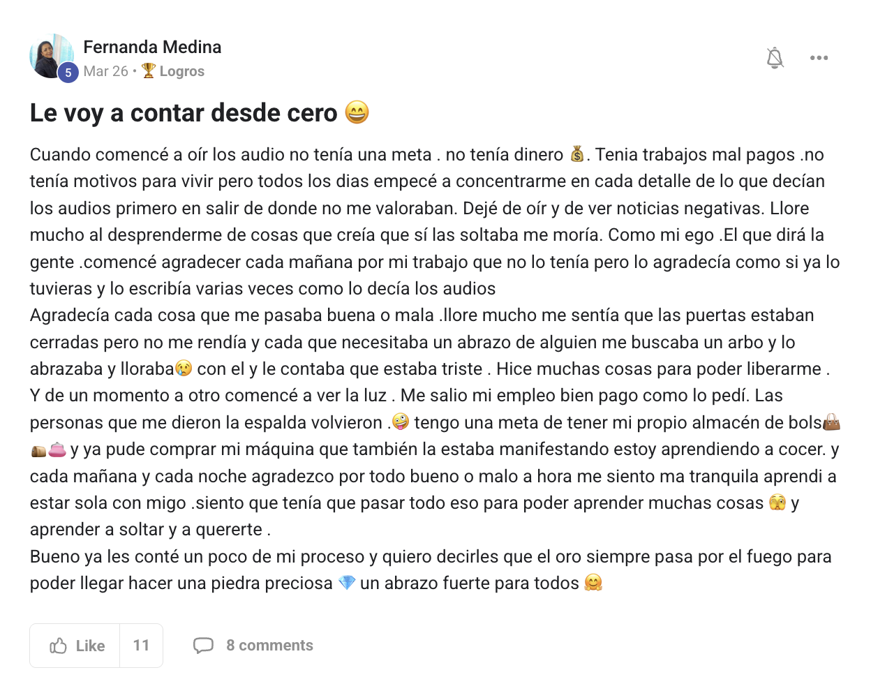 Testimonio
